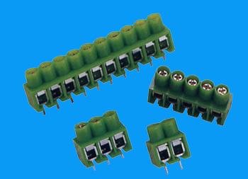 印刷电路板型端子台(垂直焊针) 台湾金笔heavypower PA003-2P 3P 4P 5P 6P 7P 8P 10P